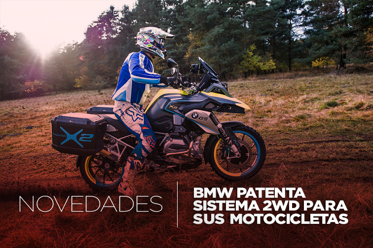 BMW patenta un sistema 2WD que impulsa la rueda delantera de sus motocicletas